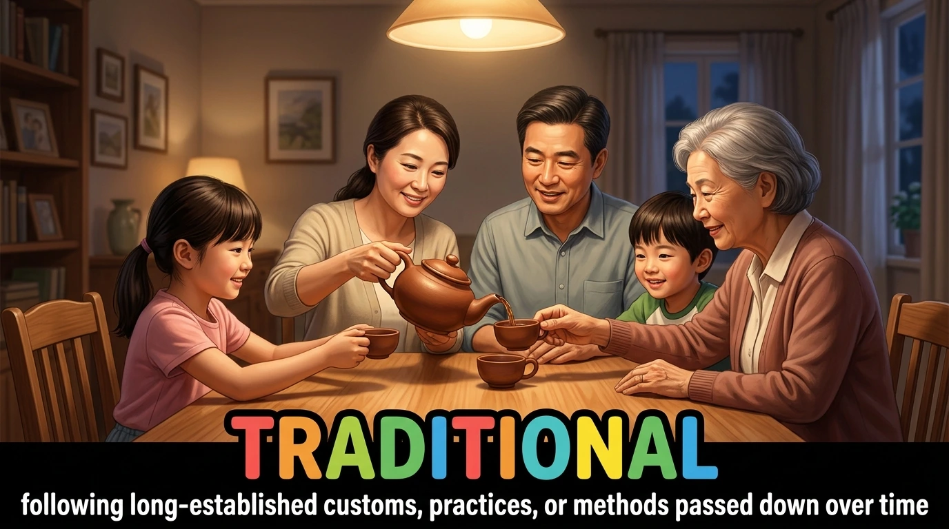 English Illustration for traditional
